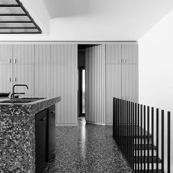 Terrazzo keukenblad & terrazzo vloer